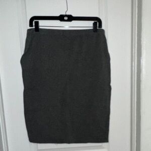 Faded Glory Charcoal Gray Pencil Skirt